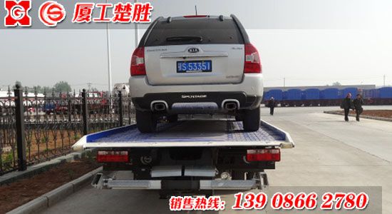 东风多利卡一拖二清障车