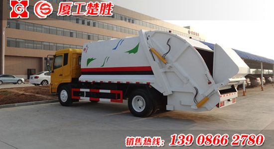 楚胜牌东风容积12-14立方天锦压缩式垃圾车