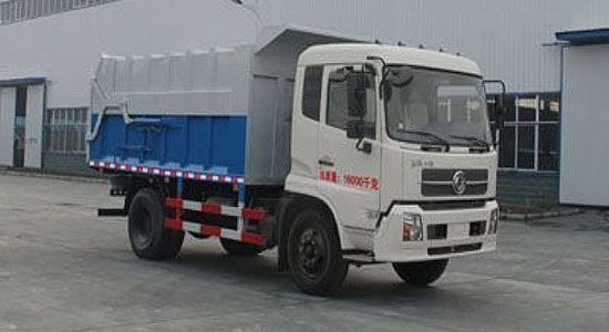 东风天锦双排自卸式垃圾车