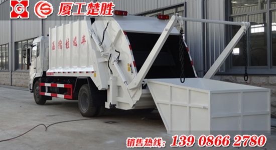 楚胜牌东风天锦压缩式垃圾车