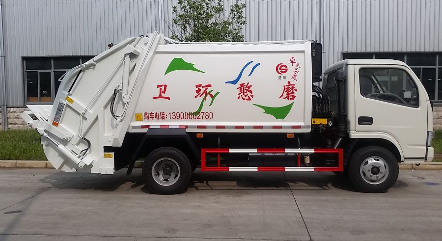 楚胜牌东风锐铃容积6立方压缩式垃圾车