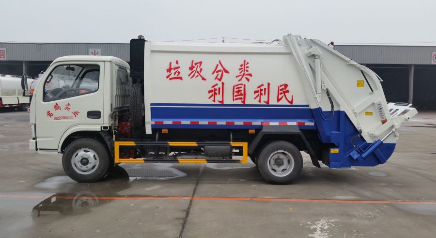 楚胜牌东风锐铃容积6立方压缩式垃圾车