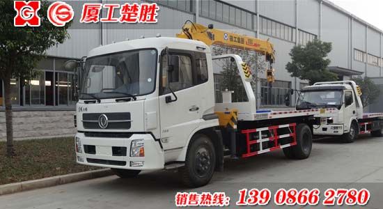 楚胜牌东风天锦带5吨随车吊清障车