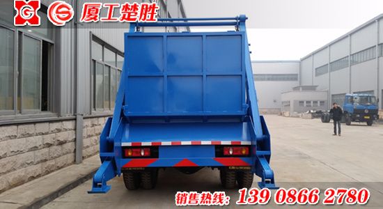 楚胜牌东风天锦12立方摆臂式垃圾车
