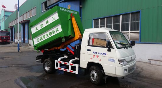 楚胜牌福田小卡之星2.5立方米车厢可卸式垃圾车