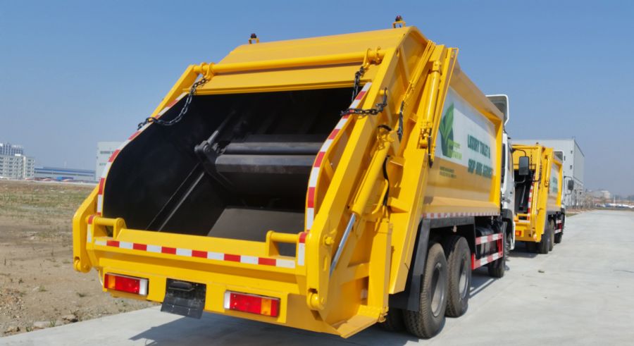 楚胜牌东风天龙20立方米压缩式垃圾车