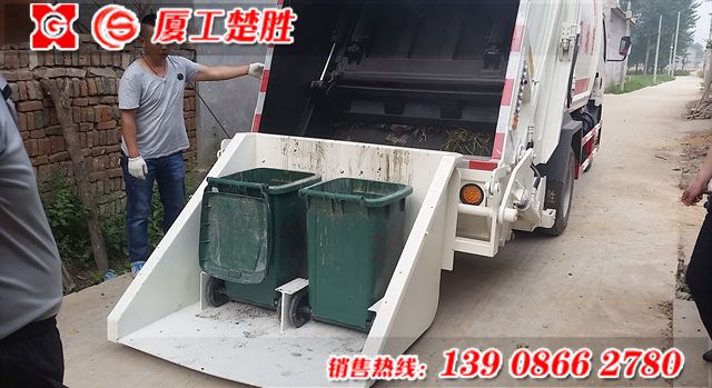 厦工楚胜牌国五东风6立方米压缩式垃圾车