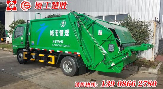 楚胜牌6方东风凯普特压缩式垃圾车