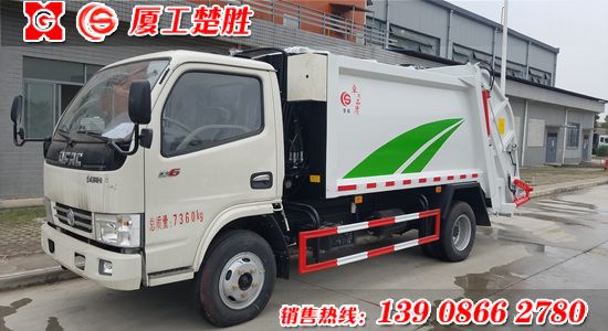 多利卡玉柴发动机6方压缩式垃圾车