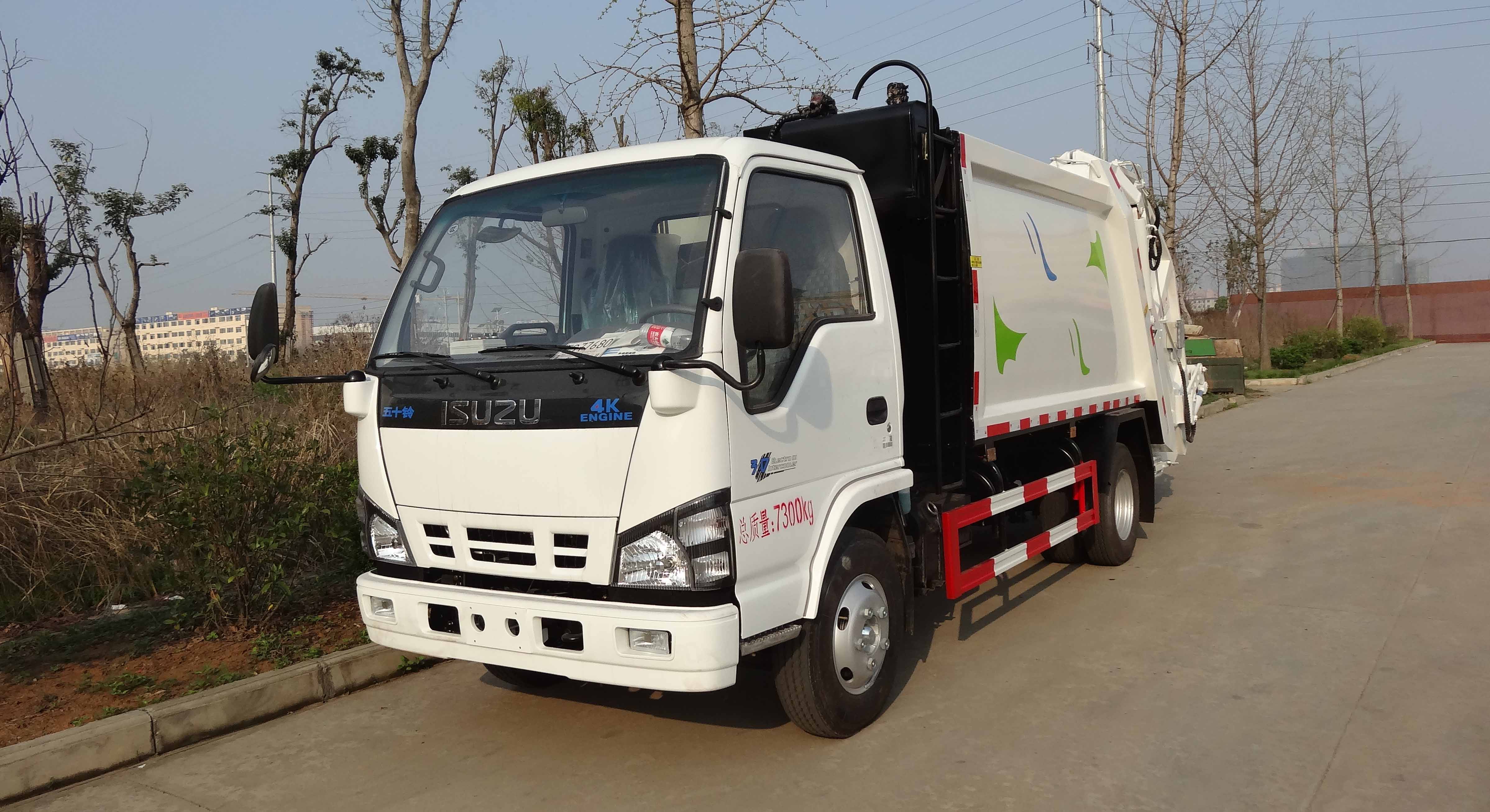 国六庆铃五十铃6方压缩垃圾车