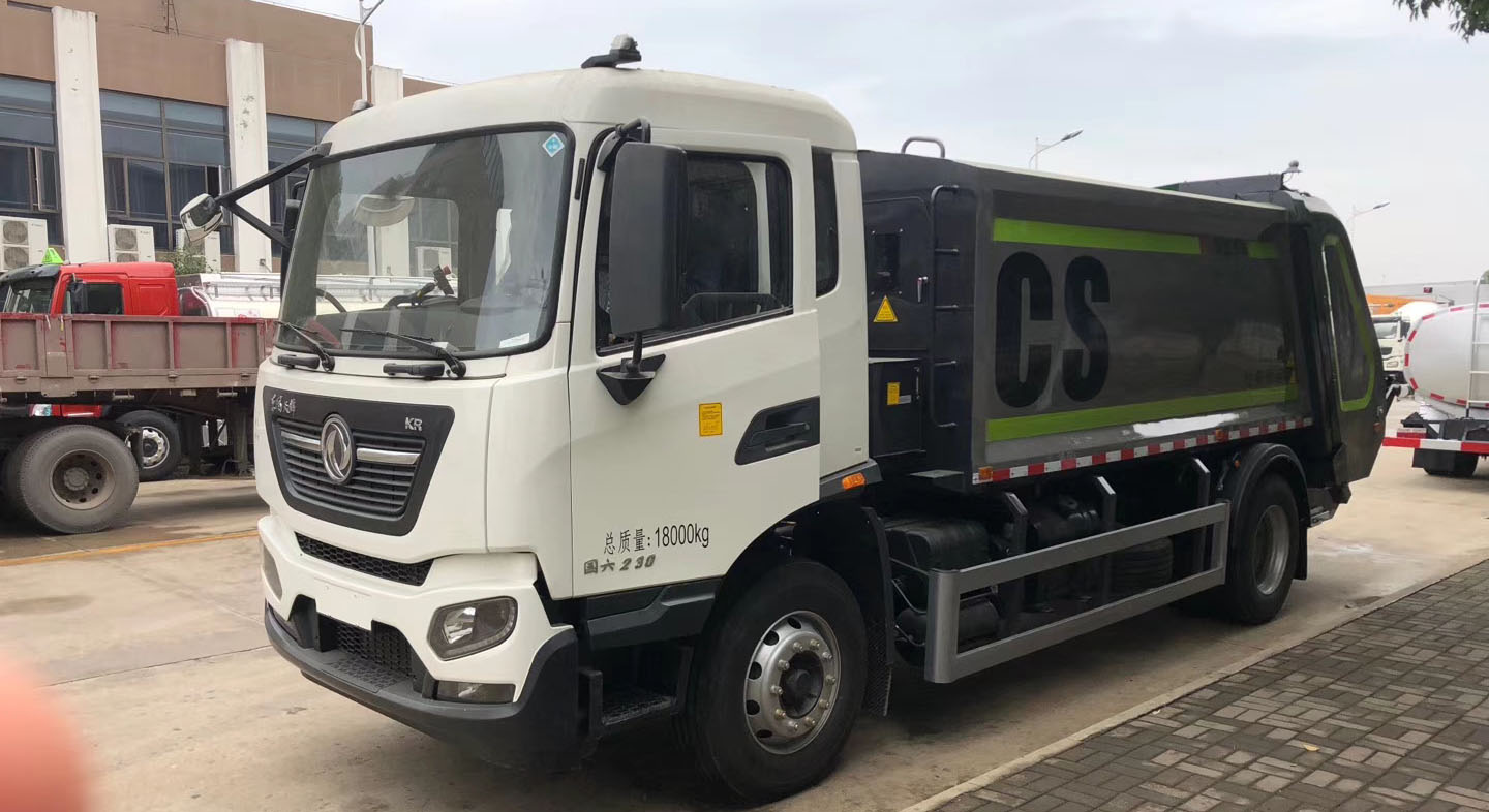 东风天锦新款高端14方压缩垃圾车